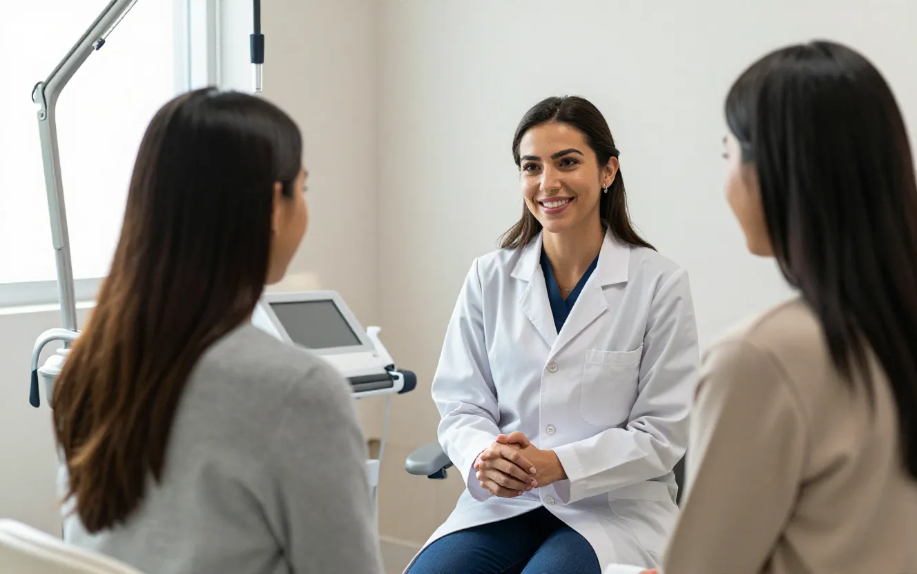 Consulta en una clínica de medicina estética en México