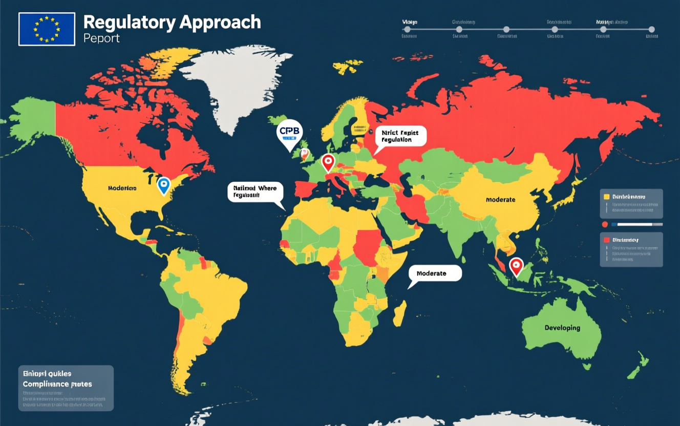 carte mondiale régulation IA crédit